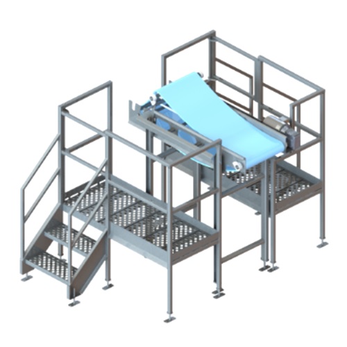 Custom equipment inspection platform food processing packaging