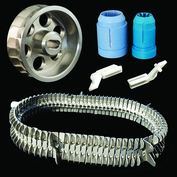 linking chain feed wheel